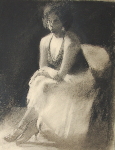Drawing-Figurative-Unruffled Composition