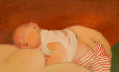 Painting-Figurative-Striped Pajamas