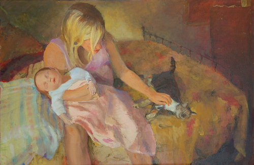 Painting-Figurative-Three Females