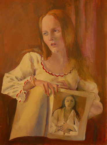 Painting-Alfred, Georgia and Caroline:  Sleight of Hands