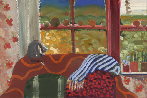Painting-Animals-Cat in The Window