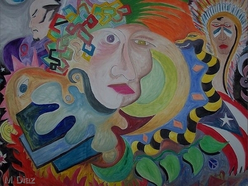 Painting-Abstract-the world