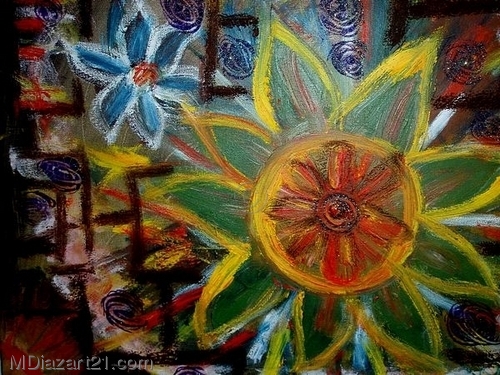 Painting-cage flower