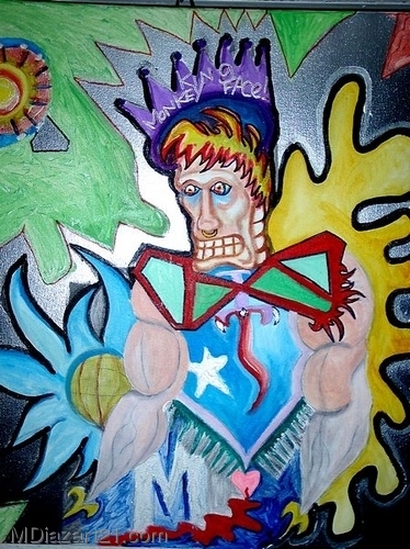 Painting-king monkey face