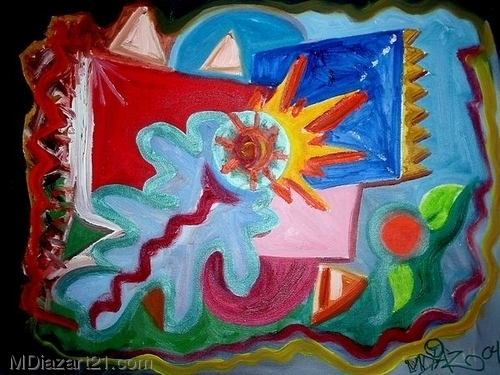 Painting-sun crash