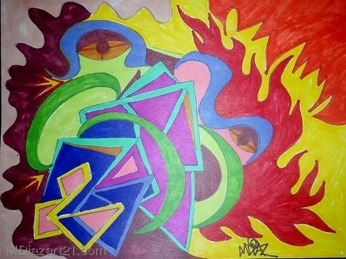 Drawing-Abstract-ava green