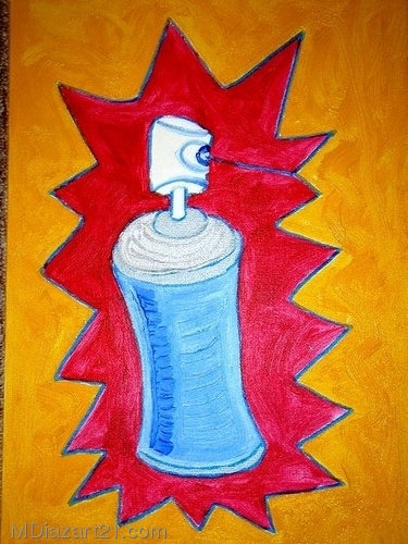 Painting-can blue