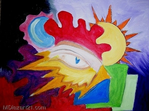 Painting-son of the rooster