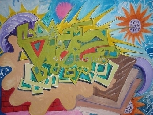 Painting-Abstract-MDiaz flower