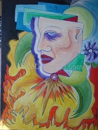 Painting-Abstract-ghost of the fire