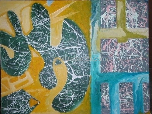 Painting-Abstract-pollack meets MDiaz