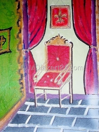 Painting-Abstract-kings chair