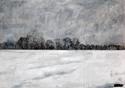 Marshall Dines - Landscape Painting painting,watercolor,watercolor painting,oil painting,original painting,marshall,marshall dines,dines,painter,new york,apple,fruit,still life,realism,photorealism,landscape,trees,snow - Landscape Painting