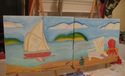 Painting--Acrylic-GenreCouple Completing Joint Painting