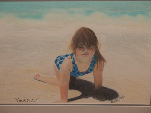 Drawing-Beach Babe