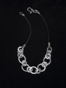 Jewelry--Precious Metal Clay-NecklacesFine silver chain and leather