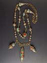 Jewelry-Brass Necklace with Tibetan Inlay
