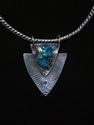 Jewelry--Noble Metals-NecklacesFine Silver with Titanium and Alexandrite
