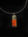 Jewelry--Glass-NecklacesCopper and Burnt Orange glass