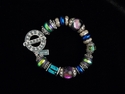 Jewelry--Beads-Rings and BraceletsDichro bead bracelet