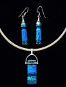 Jewelry--Glass-NecklacesBlue and Green Vibrance