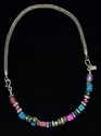 Jewelry-Dichroic Beads and Woven Silver