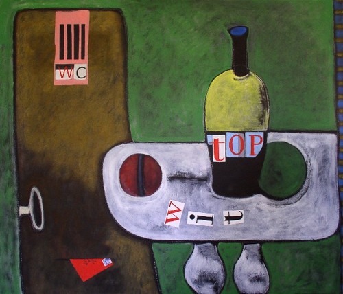 Painting-Oil-Still life with top