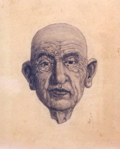 Drawing-Paper-Head of a man