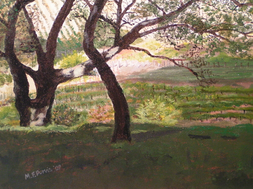 Painting-Landscape-Sunrise Oaks