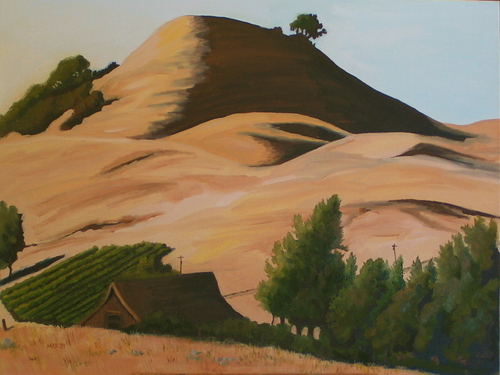 Painting-Landscape-Lone Oak Hill