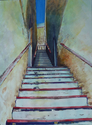 Painting--Watercolor-CityscapeTake the Stairs