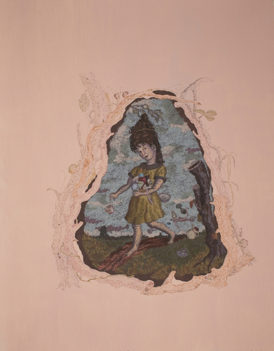 Painting-Young Marie Gives It Away