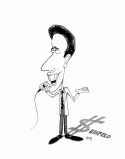 Michael Hopkins, Michael Hopkins Cartoons, Caricatures, Pen and Ink, Celebrity, Humor, Comedian. - Portrait Drawing