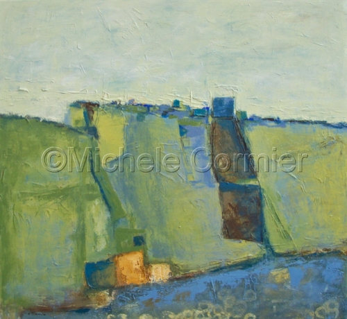 Mixed Media-On Canvas-Acadian Settlements