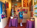 In My Booth at Sawdust Winter Art Festival