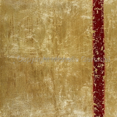 Painting-Acrylic-Abstract Gold - Straight Line