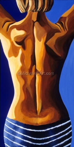 Painting-Female Figurative Painting - Flirt