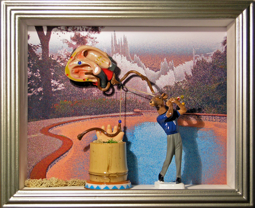 Mixed Media-Fly Me To The Moon