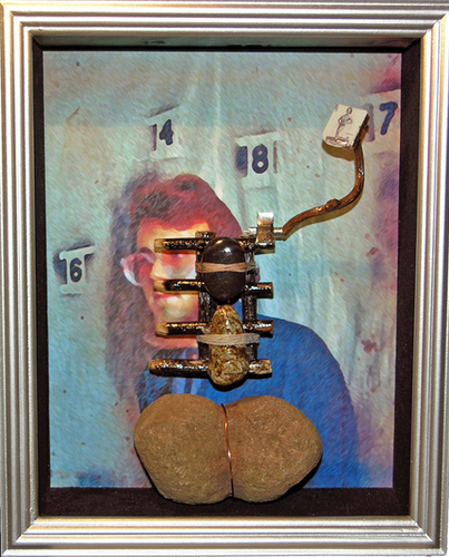 Mixed Media-Self-portrait As A Young Man
