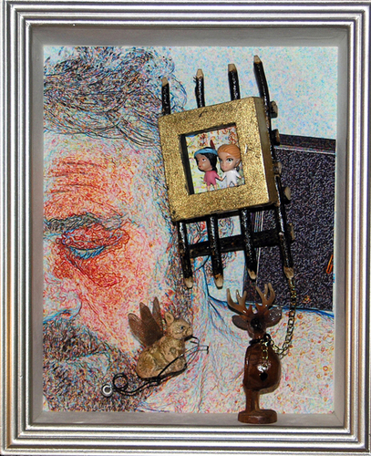 Mixed Media-Self-portrait As An Old Man
