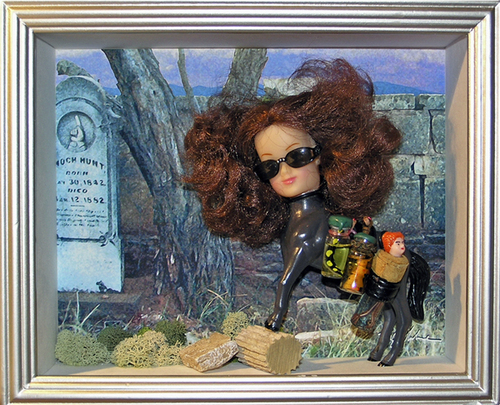 Mixed Media-Hardest Working Girl in Taos