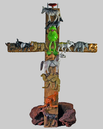Mixed Media-Last Temptation of Mr. Frog