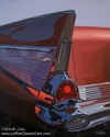 Michelle LaRae - Cityscape Painting 1957, 57, Chevy, Belair, classic, car, 50's - Cityscape Painting