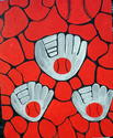 3 Baseball Mitts