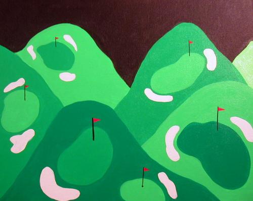 Painting-Acrylic-Golf Course 1