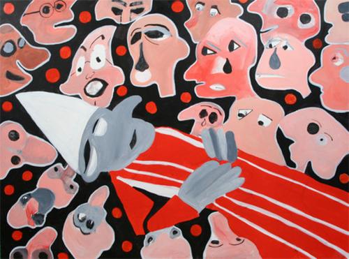 Painting-Acrylic-Pope is gone but not forgotten