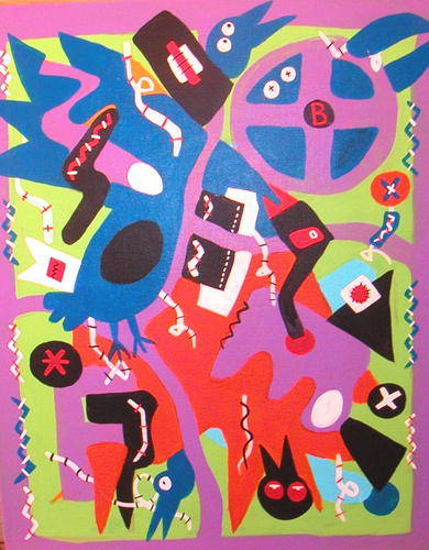 Painting-Acrylic-More Bird Dimentia