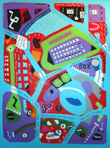 Painting-Acrylic-Bukowski in Paint
