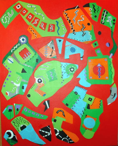 Painting-Acrylic-More Bird Dimensia