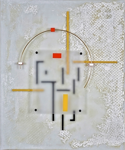 Mixed Media-On Canvas-Golden Section Curve